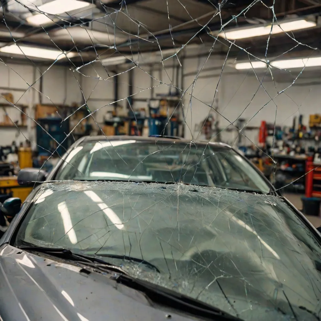 Pęknięta szyba w aucie jak naprawić?