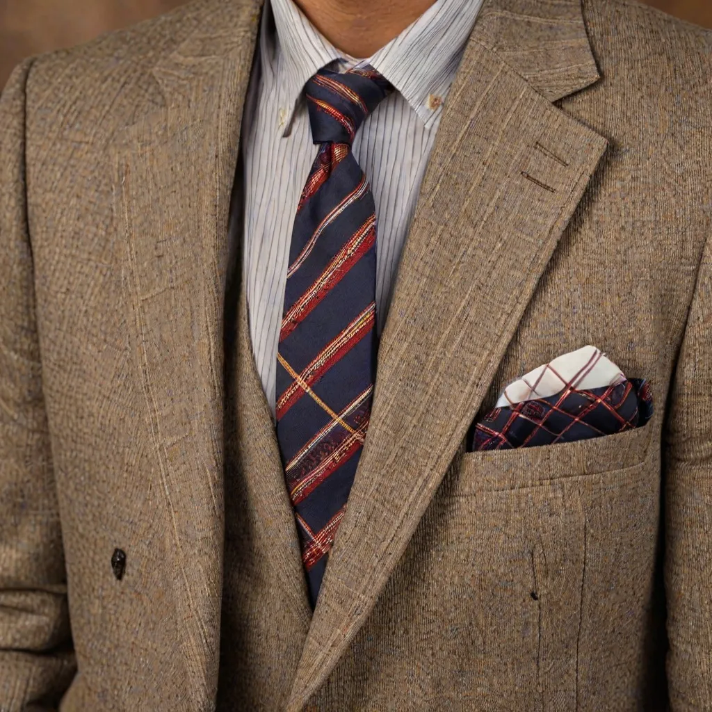 Jaki krawat do marynarki w kratę?